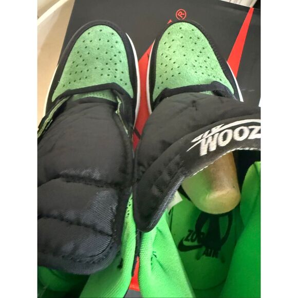 Nike Men's Air Jordan 1 High Zoom High Top Athletic Shoes Zen Green Size 8.5 - Picture 3 of 13